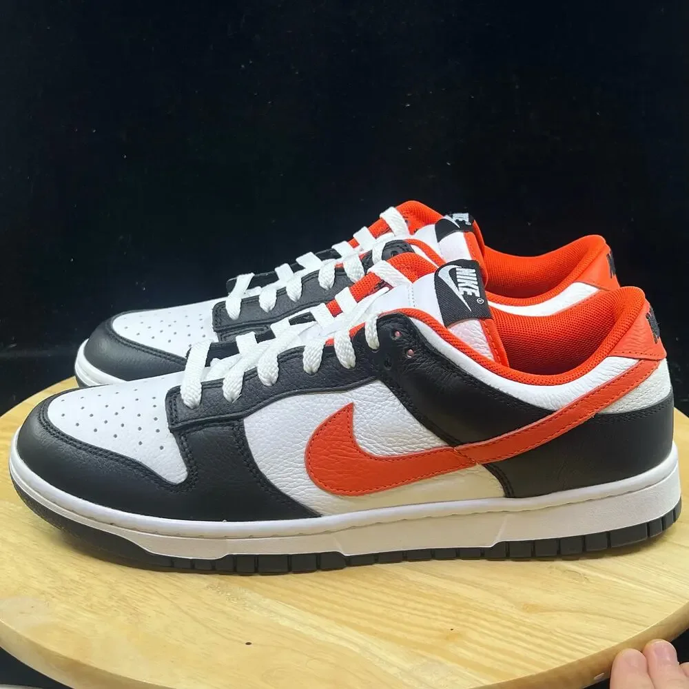 Nike By You Dunk Low White Orange Black FV9524-900 Men's Size 11.5 Shoes - Picture 7 of 10